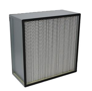 Quality Fiberglass H13 Deep Pleat Cleanroom HEPA Filters With Separator wholesale