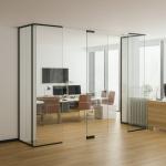 100mm Thickness Modern Frameless Glass Office Partition and Divider Solutions