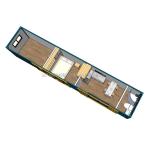 Steel frame Galvanized Steel Bending 180g 40FT Container Modular Wooden House