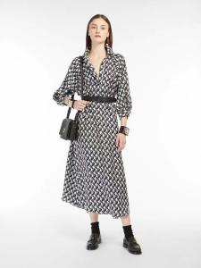 Quality Silk Elastic Twill crepe DE chine 20MM Antiflaming Anti-Wrinkle Scarf Digital printed Design for fashion luxury Dress wholesale