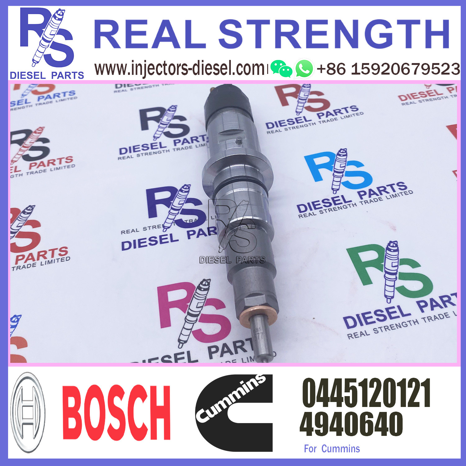 Fuel Injector 0445120121 Fuel Injector Assembly 4940640 For Dongfeng Tianlong Cummins Isle8.9 Engine