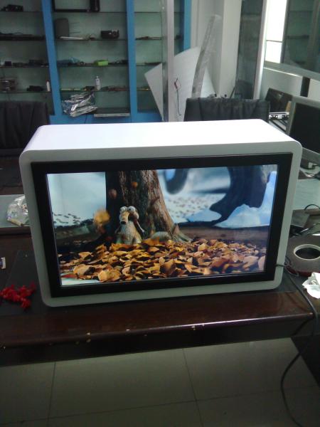 Cheap Commercial 22inch Transparent LCD Display Advertisng Screen With Dynamic Video for sale