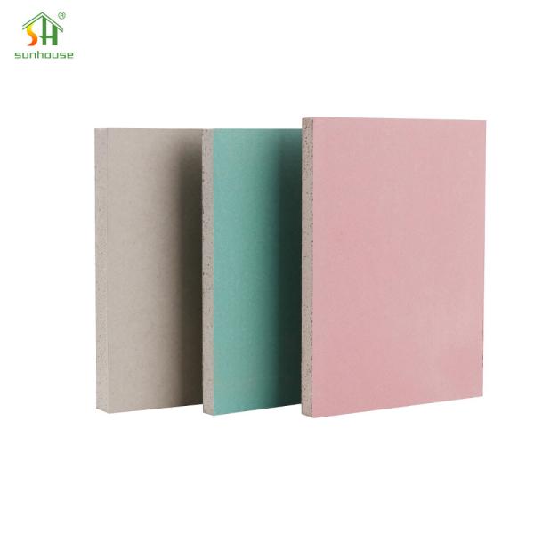 Fire Resistant Gypsum Board , Gypsum Plasterboard Sheets For Commercial