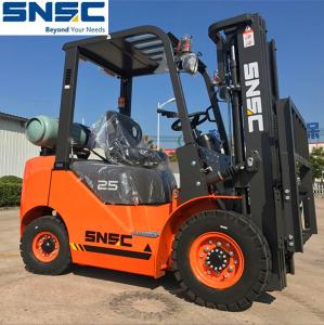 Quality 2.5ton Nissan Engine LPG Gasoline Forklift with Side Shift Attachment and S4500mm Mast wholesale