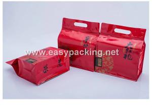 Quality Qual side sealed flat bottom pouches with zipper for tea packaging wholesale