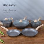 Maifan Stone Non Stick Aluminium Cookware Sets With Lid Customized Logo