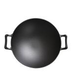 Vintage 32/36cm Cast Iron Wok With Double ears
