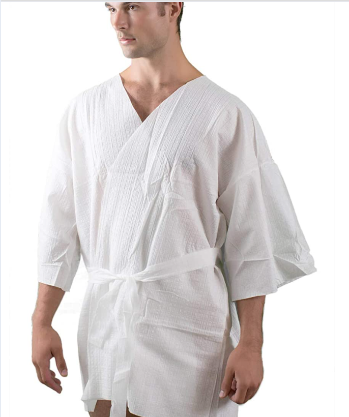 Wholesale Unisex White Waffle Dressing Gown PP Beauty Salon Kimono Robes