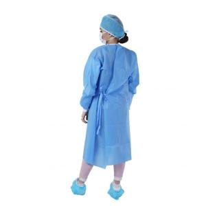 Quality En13795 Cotton Disposable Surgical Gown Long Sleeve wholesale
