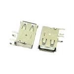 White USB2.0 DIP Connector Socket RVS 4Pins