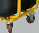 400Litre Black Rotational Molded Heavy Duty Tilt Trucks
