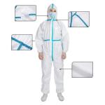 Chemical Resistant Disposable Microporous Protective Suit With Hood