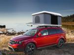High quality single layer fiberglass shell hard cover canvas roof top tent