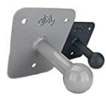 Matte Black Powder Coated Carbon Steel Bike Rack Wall Mount Bracket Ball Head