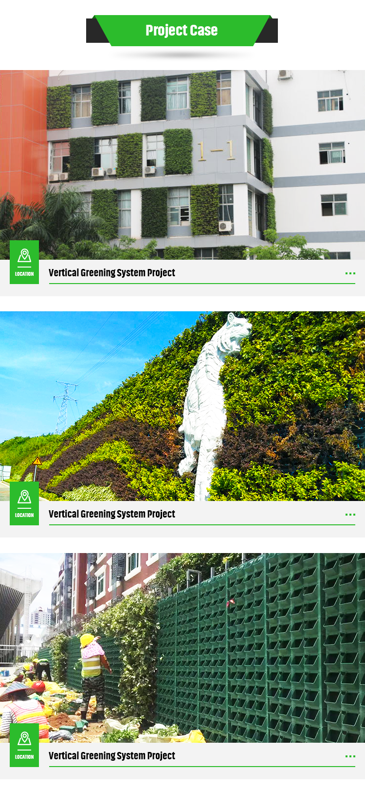 Hydroponic Vertical Self Watering Artificial Green Wall System for Greening Projects