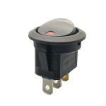Round 12V On Off Red LED Rocker Switch For Car / Boat