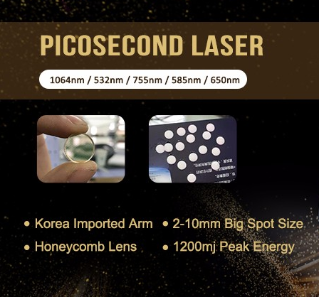 7 Joints Laser Skin Rejuvenation Machine 500-800ps Nd Yag