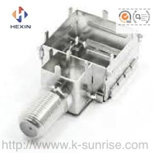 Quality F connector with metal shield for FTTH CATV wholesale