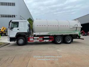 Quality Sinotruk HOWO 6X4 20cbm Sewage Suction Vacuum Tank Truck wholesale