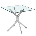 Chromed Steel Leg 22kgs 900*750mm Modern Round Dining Table