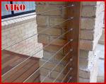 Steel Cable Stair VK81SC Treed Beech Aluminum Carbon Steel Powder-coate Wooden