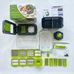 Customized Logo Multifunctional Bamboo Kitchen Vegetable Cutter Stainless Steel