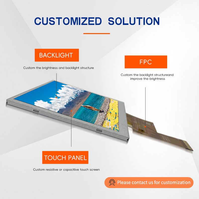 5-inch TFT LCD Screen IPS High Brightness 800 * 480 High-definition Screen