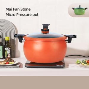 Quality 28cm Kitchen Cast Iron Maifan Stone Micro Pressure Cooker With Handle wholesale