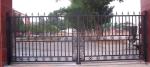 Villa Wrought Morden Iron Gate Rustproof Hot Dip Galvanized After Welding