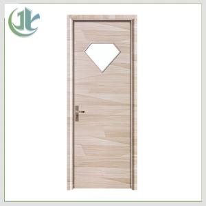 Quality Customized WPC Glass Door PVC Laminted Surface Finishing For Bathroom wholesale