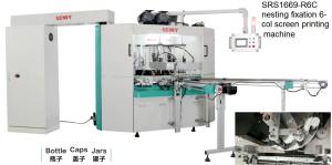 Quality 6 Color 7bar Automatic Cylinder Screen Printing Machine 380V For Bottle wholesale
