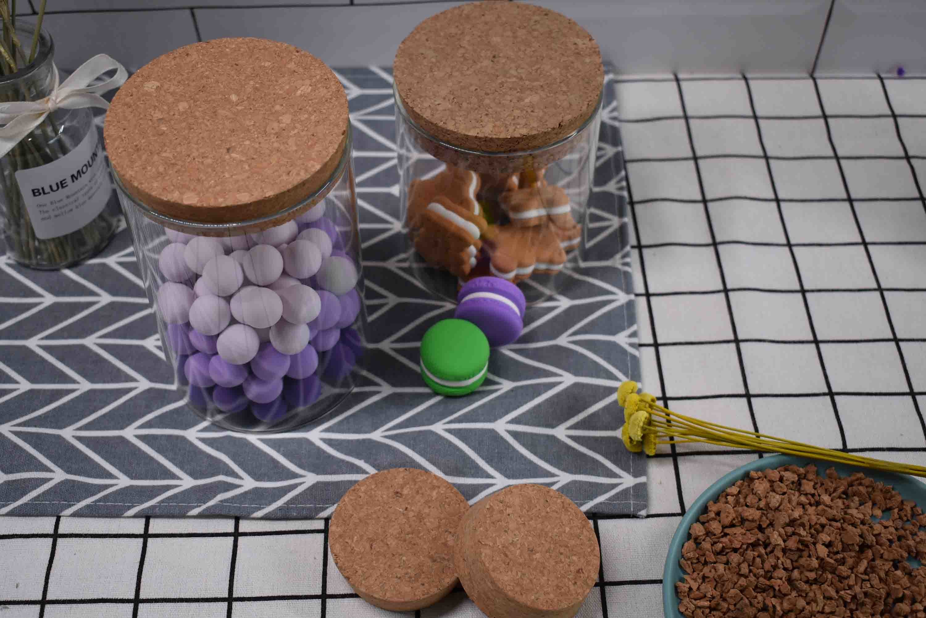 Agglomerated Natural Cork Stopper Lid For Sealing Glass Bottle Jars