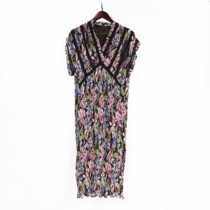 Quality Screen Prints Polyester Women Chiffon Dresses wholesale