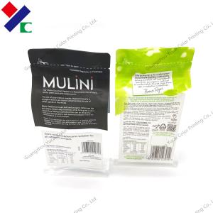 Quality PE PE Gourmet Pepper Flat Bottom Zipper Pouch 170g Half Transparent Air Proof wholesale