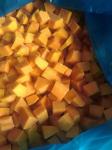 Frozen Pumpkin Dice, unblanched, variety of Miben, 10 x 10 x 10 mm