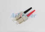 SC / PC Fiber Optic Connectors For Fiber Patchcords , Multimode Fiber Connectors