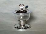 Arabia Exquisite Imitation metal base Goblet Sugar bowl