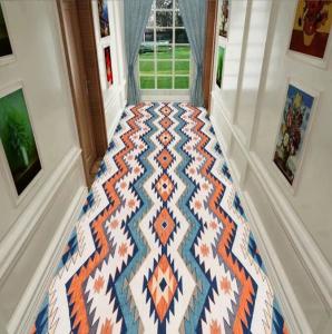 Quality Geometric Abstract Painting Commercial Floor Mat Entrance Corridor Stairway Hotel Mat wholesale