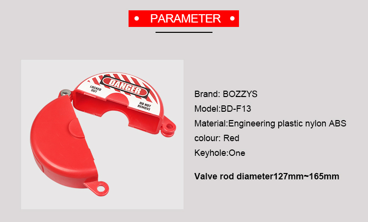 Industrial Valve Lockout Covers , Humanity Design Gate Valve Safety Lock