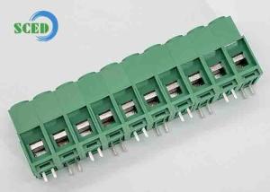 Quality 10.16mm 57A PCB Terminal Block Green Brass PA66 Nickel Plated wholesale