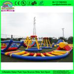 outdoor inflatable water trampoline with slide for sale/ Inflatable Aqua Park/