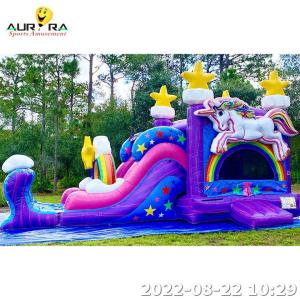 Quality Commercial Inflatable Bounce House For Party unicorn themed combination wholesale