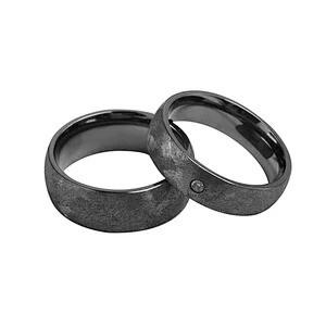Quality Unique Pattern 6mm Brushed Tantalum Ring Jewelry Mens Tantalum Wedding Band wholesale