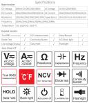 Mini Portable Multi Tester Voltage Current Resistance NCV Electric Smart Digital