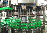 Round Square Glass Bottle Soda Filling Machine 18 Filling Heads 3500kg Weight