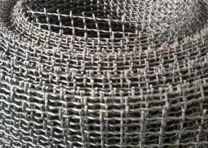 Quality 0.6-8m 65Mn 4 Mesh Stainless Steel Screen Sheets , Crimped 14 Gauge Wire Mesh Roll wholesale