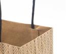 Reusable Luxury Christmas Packaging , Natural Brown Christmas Gift Bags