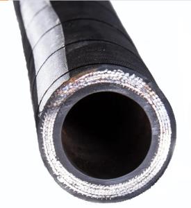 Quality 3 8 Inch Spiral Hydraulic Rubber Hose Flexible Wire Braided Rubber Hose Large Caliber wholesale