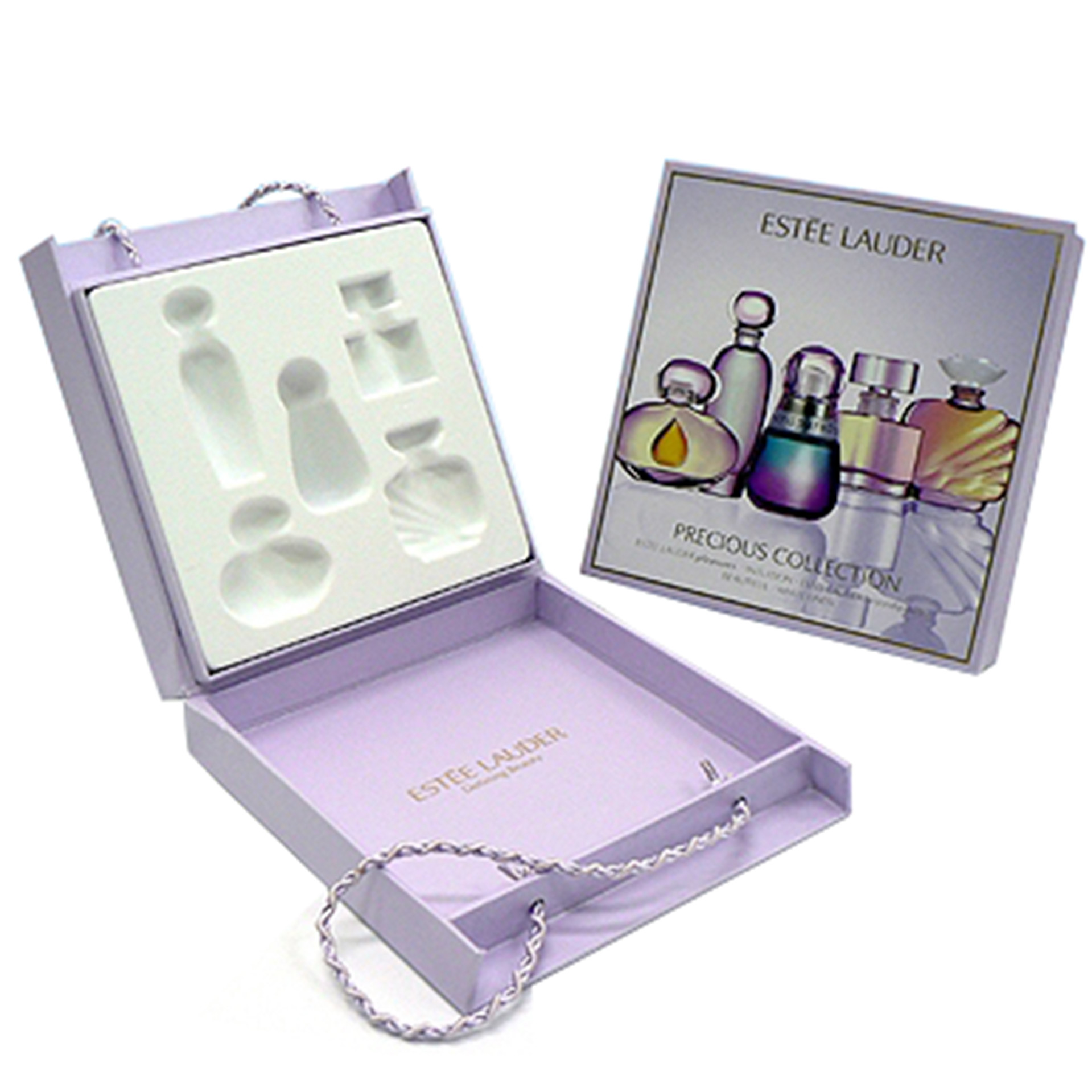 Suntan Cream Cosmetic Gift Box Packaging Two Piece Leather Gift Box