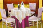 OEM ODM Dining Table Slipcovers Banquet Tablecloths Jacquard Style